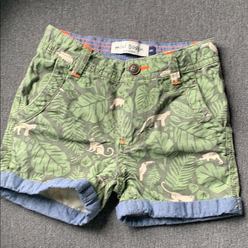 Adorable Mini Boden 3T jungle shorts